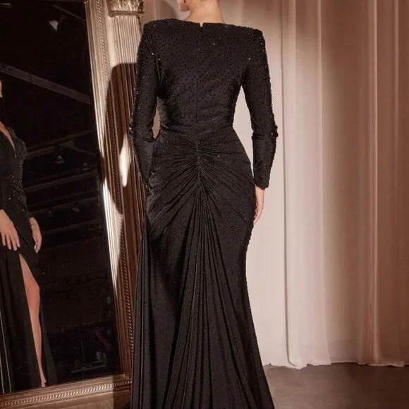 Long sleeve formal dress,mother of the bride,party evening wedding guest - Picture 6 of 7